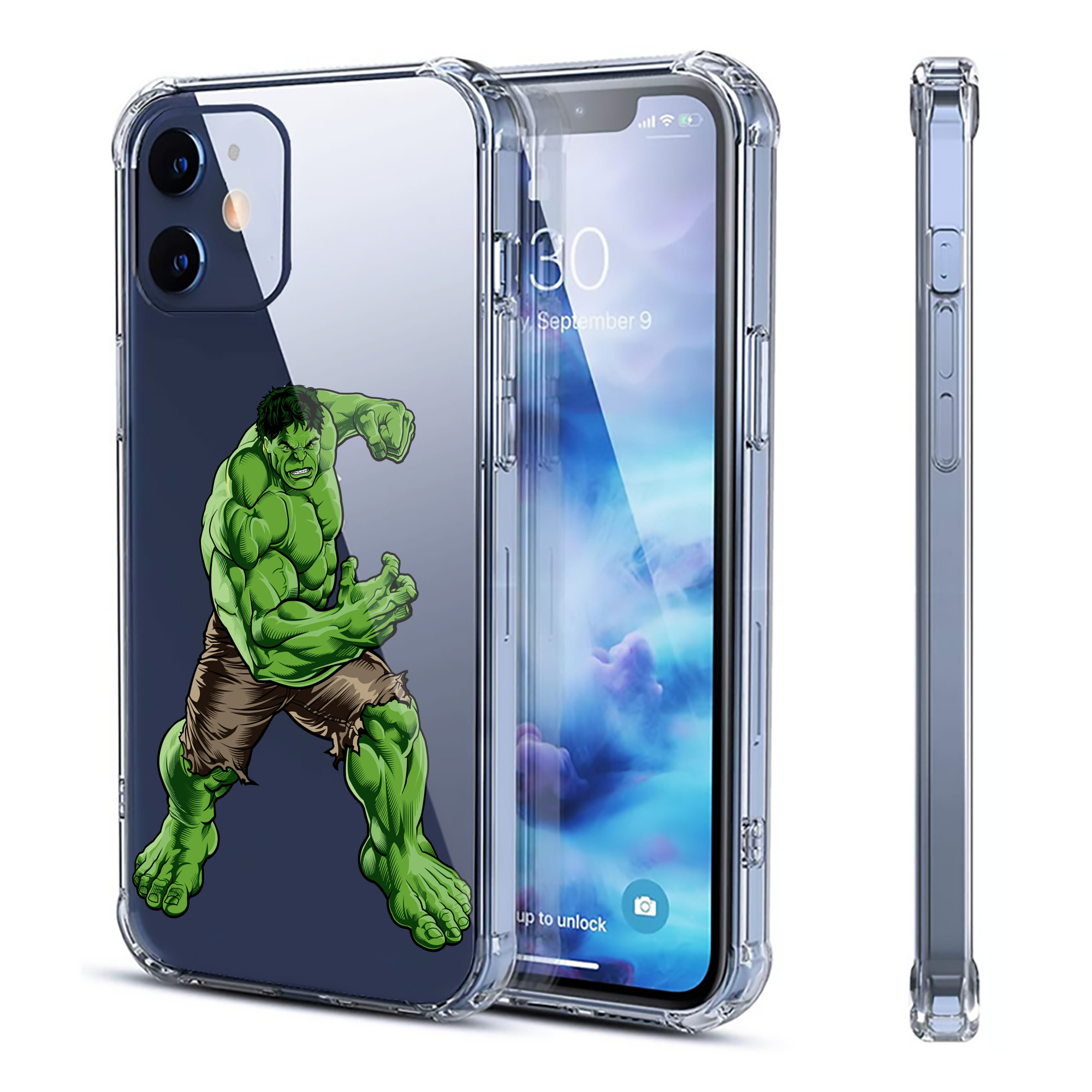 （画像用） アベンジャーズ The Avengers 【iPhone 12シリーズ対応】透明スマホケース（クリアソフトケース）